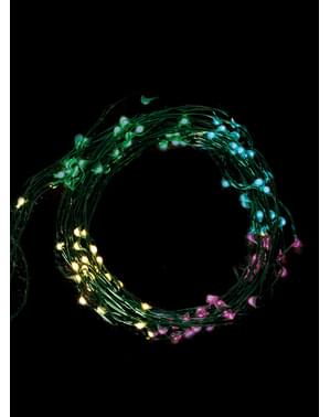 Fio verde luminoso 100 LED multicolor