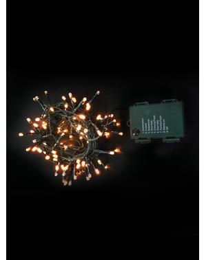 Weihnachtsgirlande mit warmweißen Leuchten