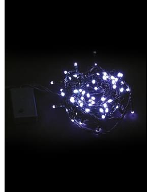 Grinalda natalícia com luzes brancas multifunção