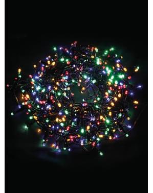 Grinalda natalícia de luzes coloridas multifunção