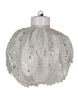 White Light Up Bauble