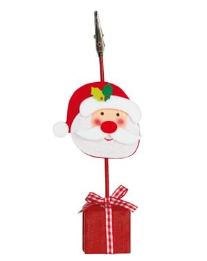 Pinça para cartão de Natal com Pai Natal