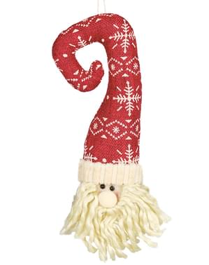 Cabeça de Pai Natal com chapéu