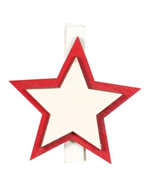 Weihnachtsstern Clips 9-teilig