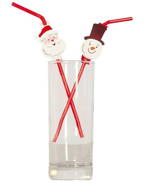 Weihnachtliches Strohhalm Set 20-teilig