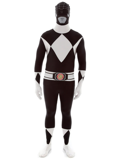 Morphsuit sort Power Ranger kostyme voksen