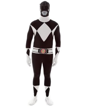 Must Power Ranger täiskasvanute kostüüm