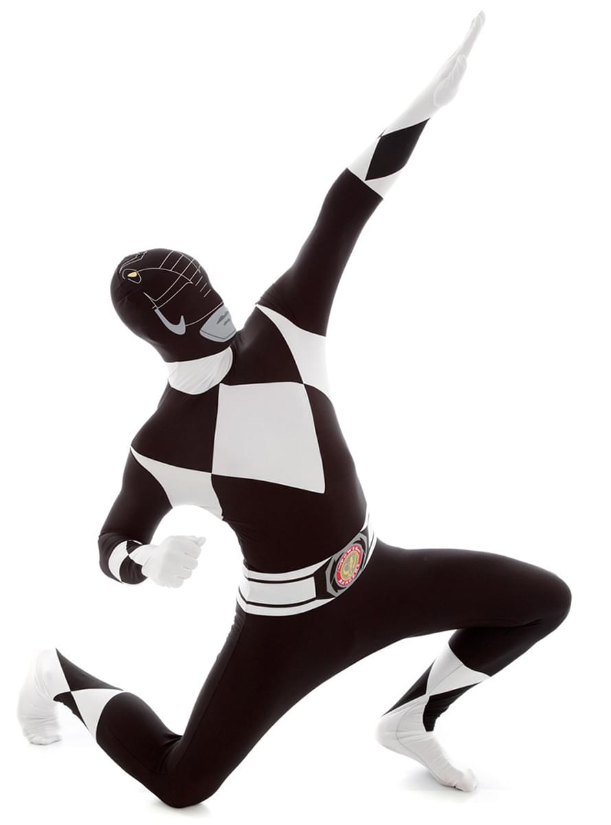 Musta Power Ranger -Morphsuit-asu aikuisille