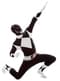 Костюм для взрослых Black Power Ranger Morphsuit