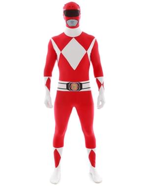 Morphsuit rød Power Ranger kostyme voksen