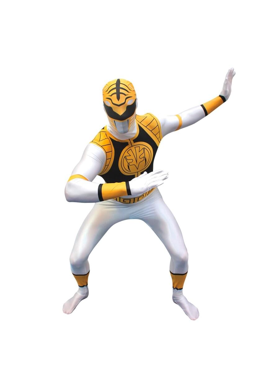 Strój Power Ranger biały Morphsuit
