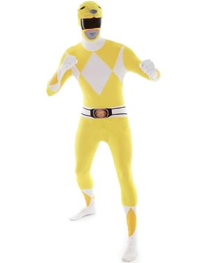 Sarı Power Ranger Yetişkin Kostüm Morphsuit