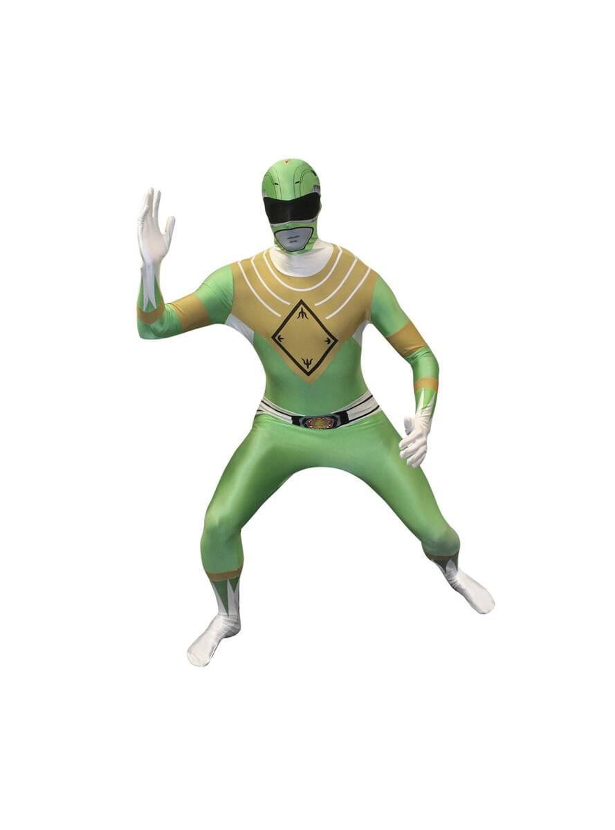 Green Power Ranger Възрастен костюм Morphsuit