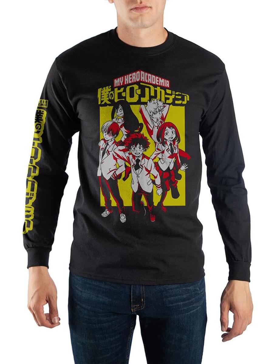 Black My Hero Academia T-Shirt for men