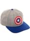 Cappellino di Capitan America grigio per adulto