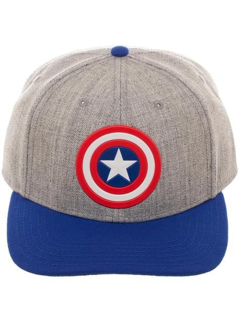 Keps Captain America grå för vuxen