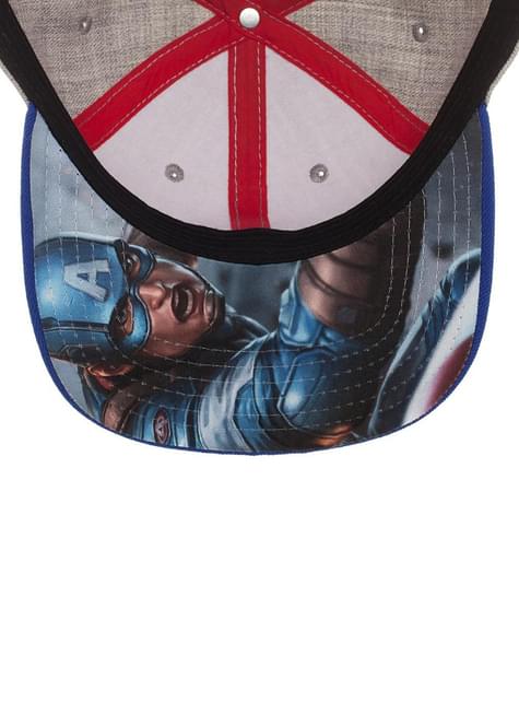 Keps Captain America grå för vuxen