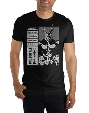 Allt Might T-Shirt fyrir karla - Hero Academia mín