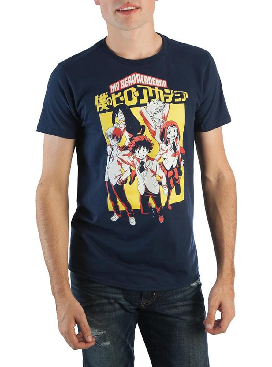 T-shirt de My Hero Academia estudantes para homem
