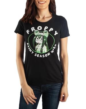 Froppy Rainy Season Hero T-Shirt til kvinder - My Hero Academia