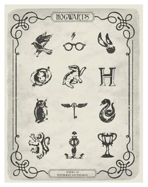 T-shirt Harry Potter Symboler dam