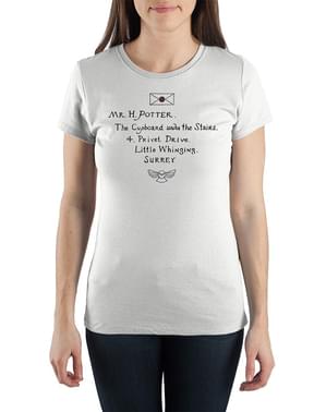 Koszulka dla kobiet list ze szkoły Hogwart - Harry Potter