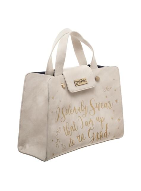 Harry Potter Solemnly Swear taske til kvinder i hvid