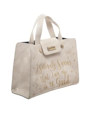Borsa di Harry Potter Solemnly Swear bianca per donna