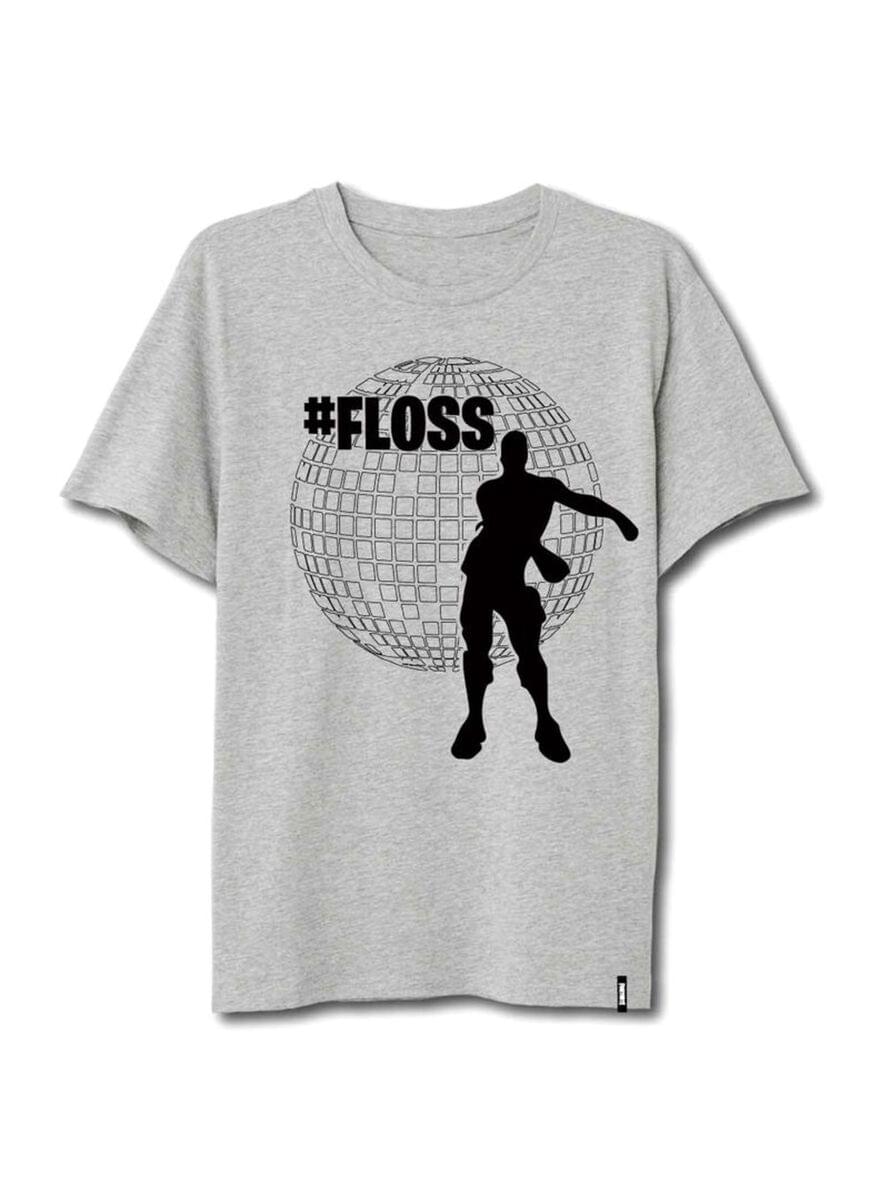 Fortnite Floss T-Shirt til mænd i Grå