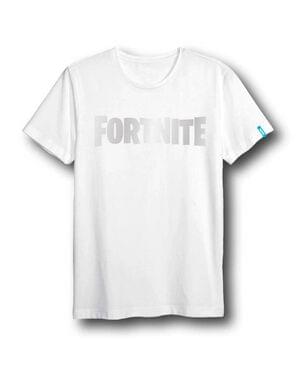 T-shirt Fortnite Logga vit för vuxen Unisex