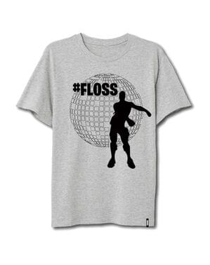 T-shirt Fortnite Floss gris enfant