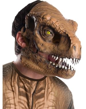 Mask Tyrannosaurus Rex deluxe för vuxen - Jurassic World