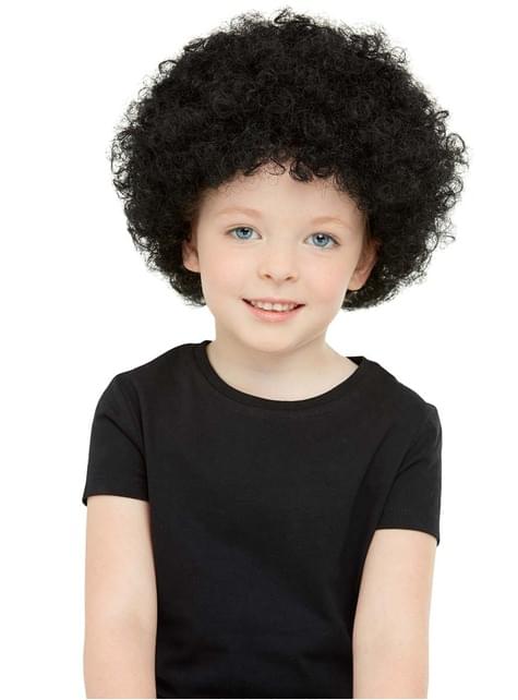 Accessoire perruque afro géante multicolore pour enfant