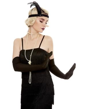 Dolga črna Rokavice