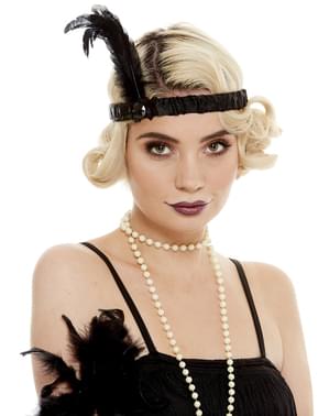 Bandeau charleston noir