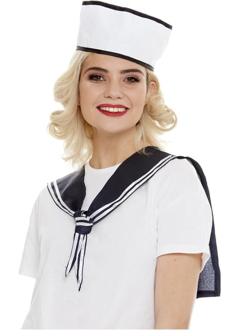 thumbnail image 2 of Kuscul 6Pack Halloween Sailor Costume Set Including Blue Scarf Eye Mask Gloves Socks 2 of 11
