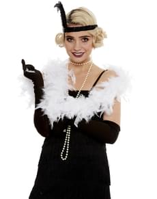 20s White Feather Boa