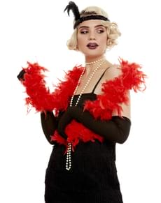 20s Red Feather Boa