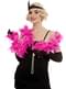 Boa de plumas rosa