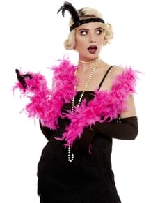 20s Pink Feather Boa