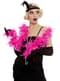Boa de plumas rosa
