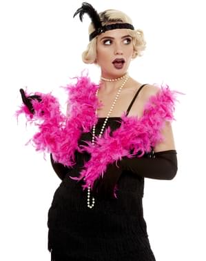 Pink sulgedest boa