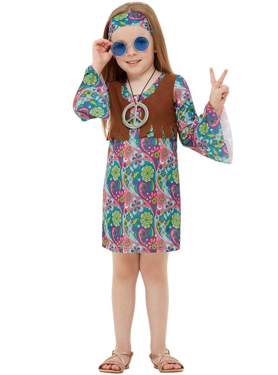 Disfraz de hippie para niña