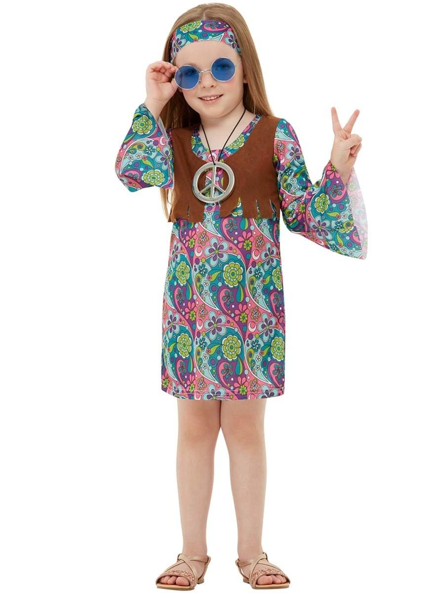 Hippie girls costume. The coolest | Funidelia