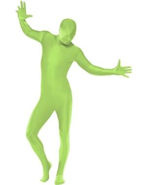 Costume Seconda pelle verde per adulto