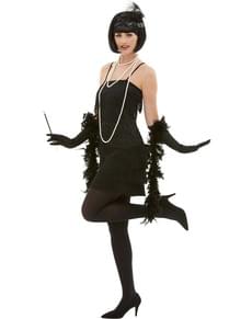 Black '20s Charleston Costume for Women