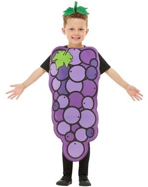 Fato de uva infantil
