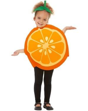 橙色服装的孩子们