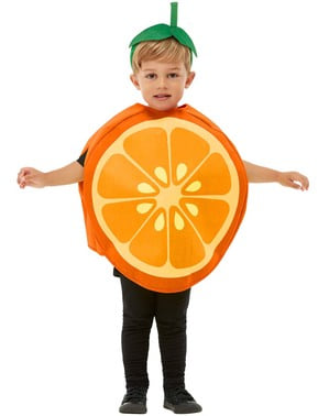 Orangen Kostüm für Kinder