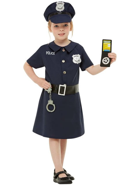Costume poliziotta per bambina. Consegna 24h